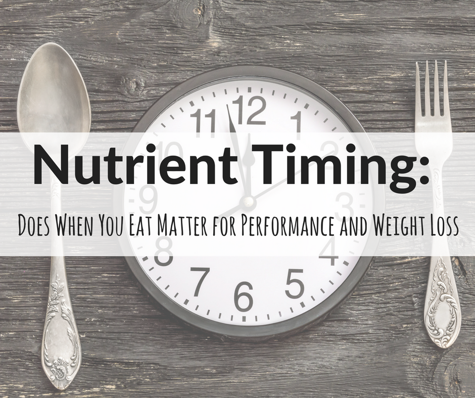 Nutrient timing